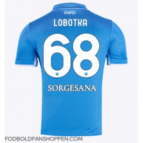 SSC Napoli Stanislav Lobotka #68 Hjemmebanetrøje 2024-25 Kortærmet